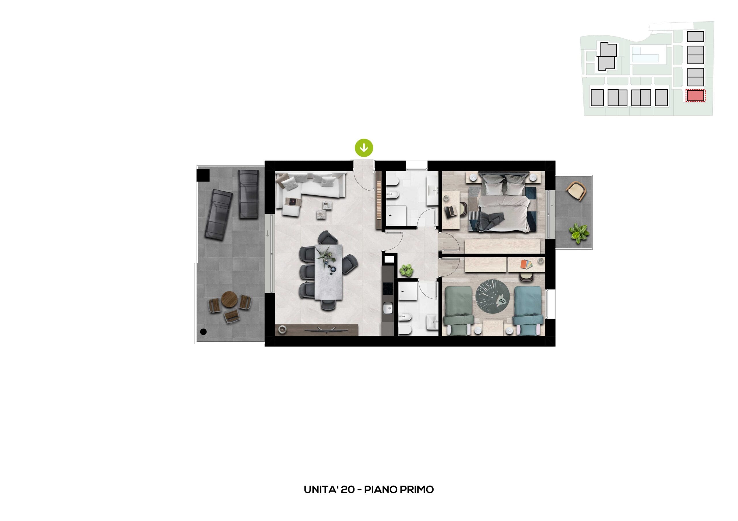 De Luca_Unità 20_Piano Primo_2D